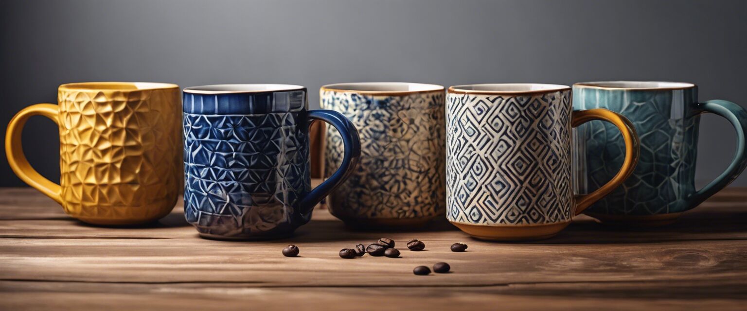 Ceramic coffee mugs