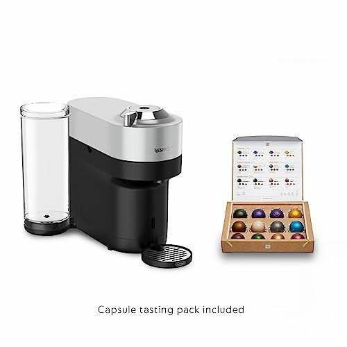 Nespresso coffee machine with capsule tasting pack included