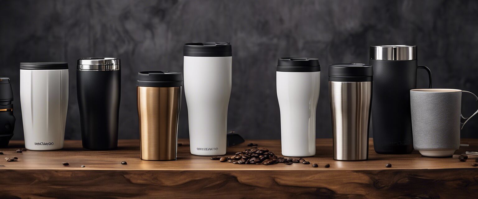 Selection of travel mugs